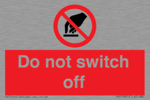 Do not switch off 